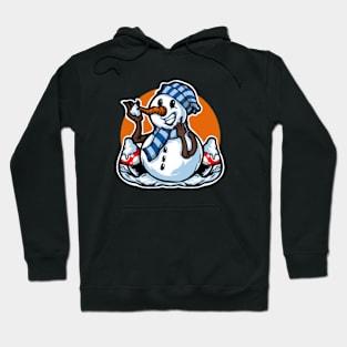 Snow Winter Funny Cartoon Hoodie